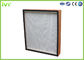 Deep Pleat HEPA Air Filter Fiberglass Medium Material With Wooden Frame